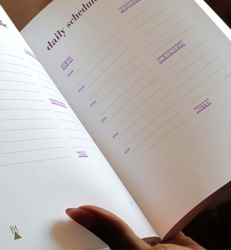 MonAfrique daily monthly weekly wellbeing planner